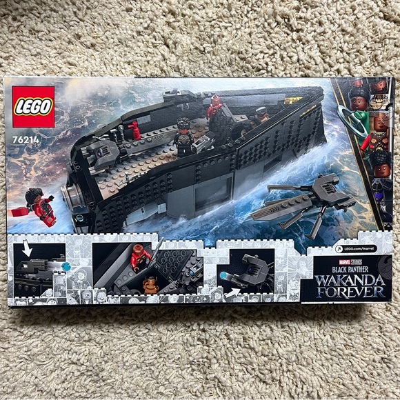 💫NIB LEGO Marvel Black Panther: Wakanda Forever War on the Water 76214 - Picture 2 of 9
